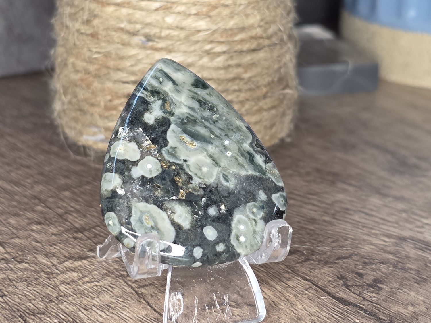 Green Ocean Jasper, cabochon