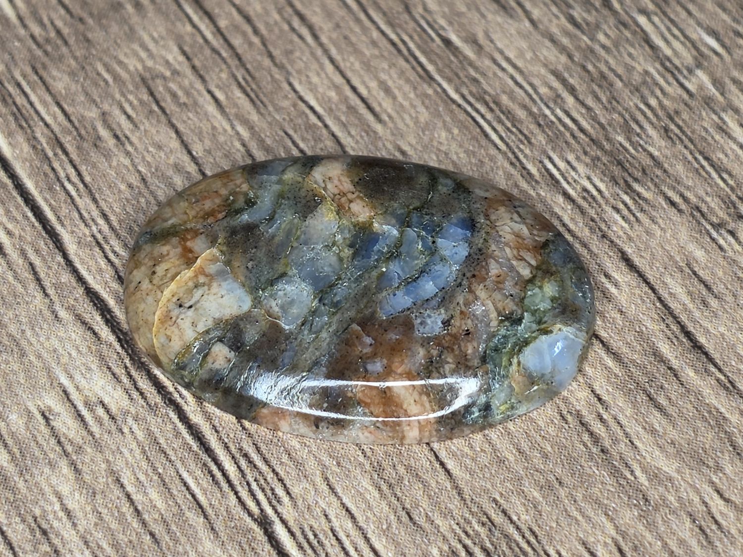 Plume Agate, cabochon