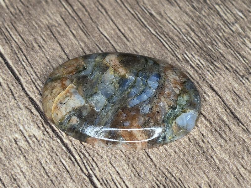Plume Agate, cabochon