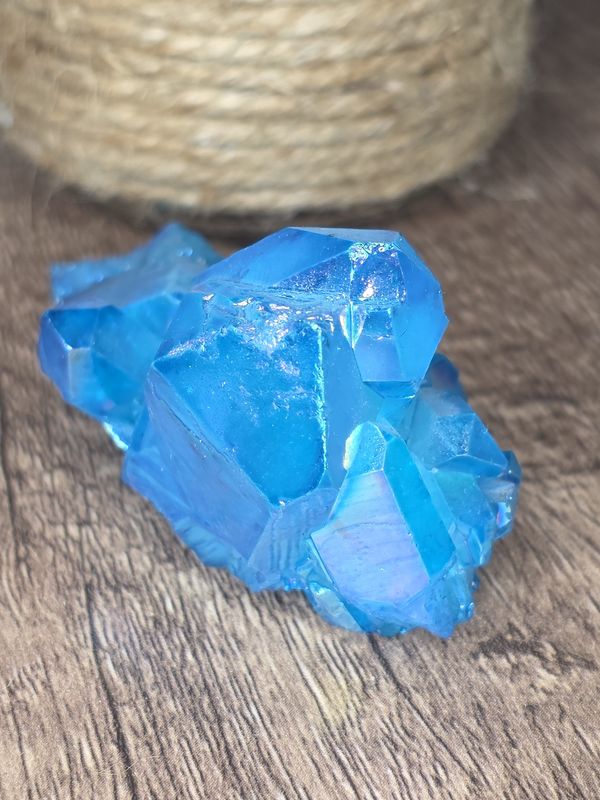 Blue Aura Quartz, synthetic.