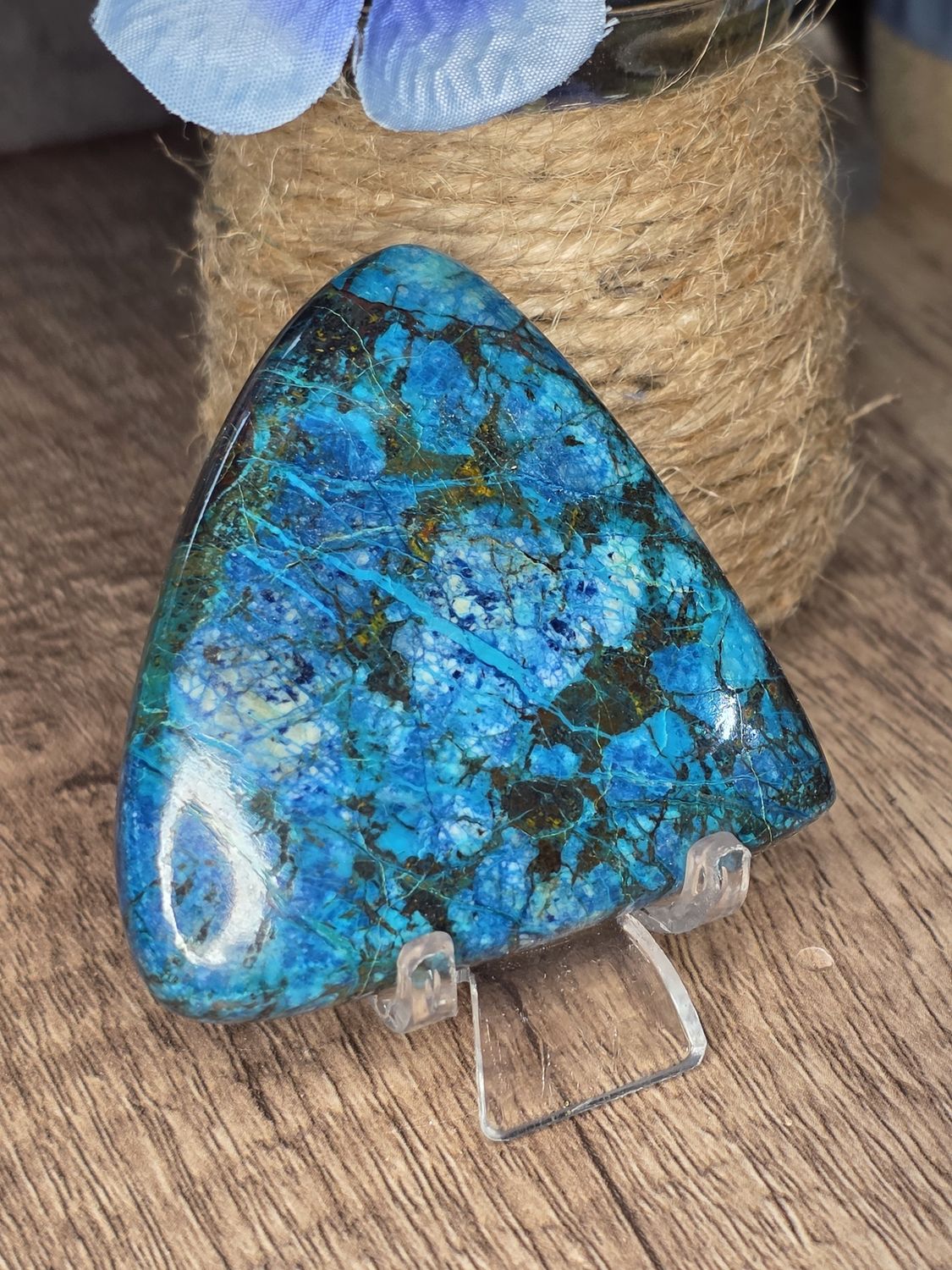 HUGE Shattuckite, cabochon