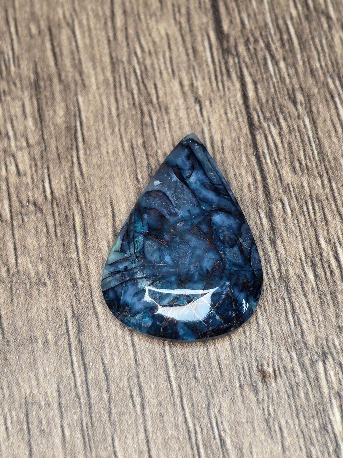 Small, Chrysocolla Spider, cabochon