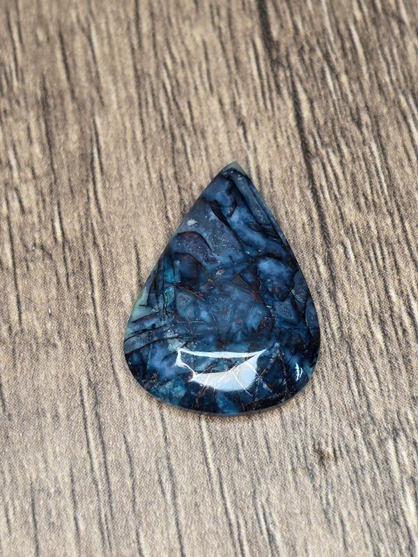 Small, Chrysocolla Spider, cabochon