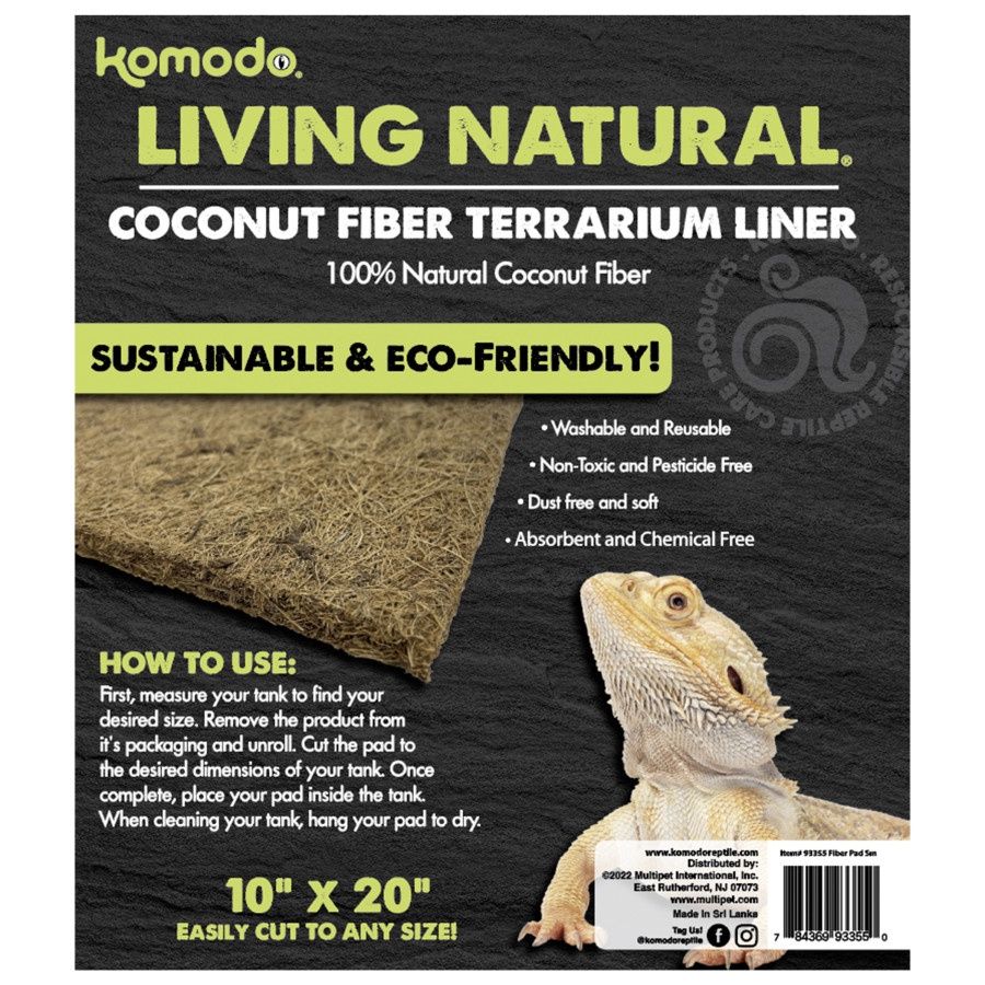 Coconut Fiber Terrarium Liner, Choose: 10" x 20"