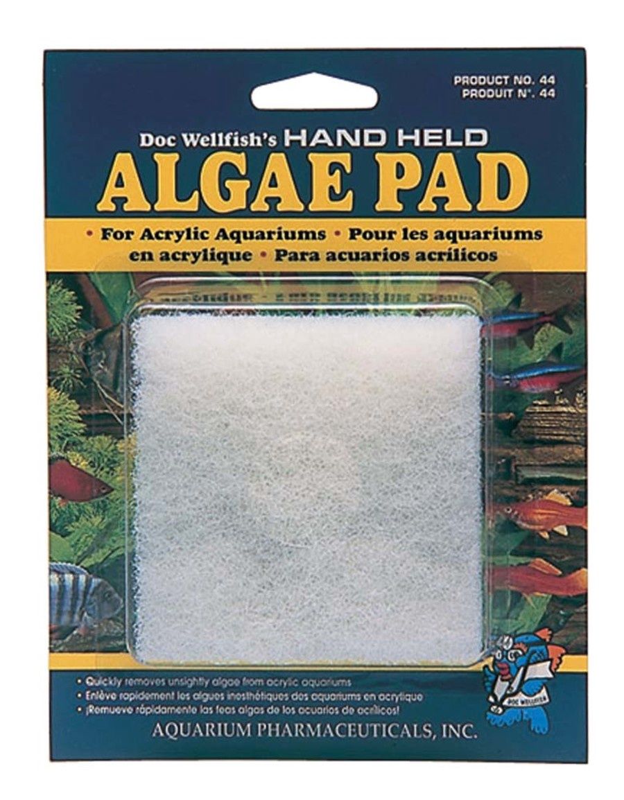 API Doc Wellfish's Hand Held Algae Pad, Size: acrylic