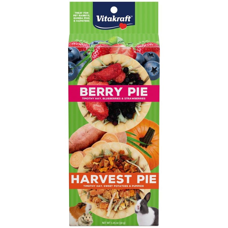 Vitakraft Berry Pie &amp; Harvest Pie Small Animal Treat 1ea/1.05 oz