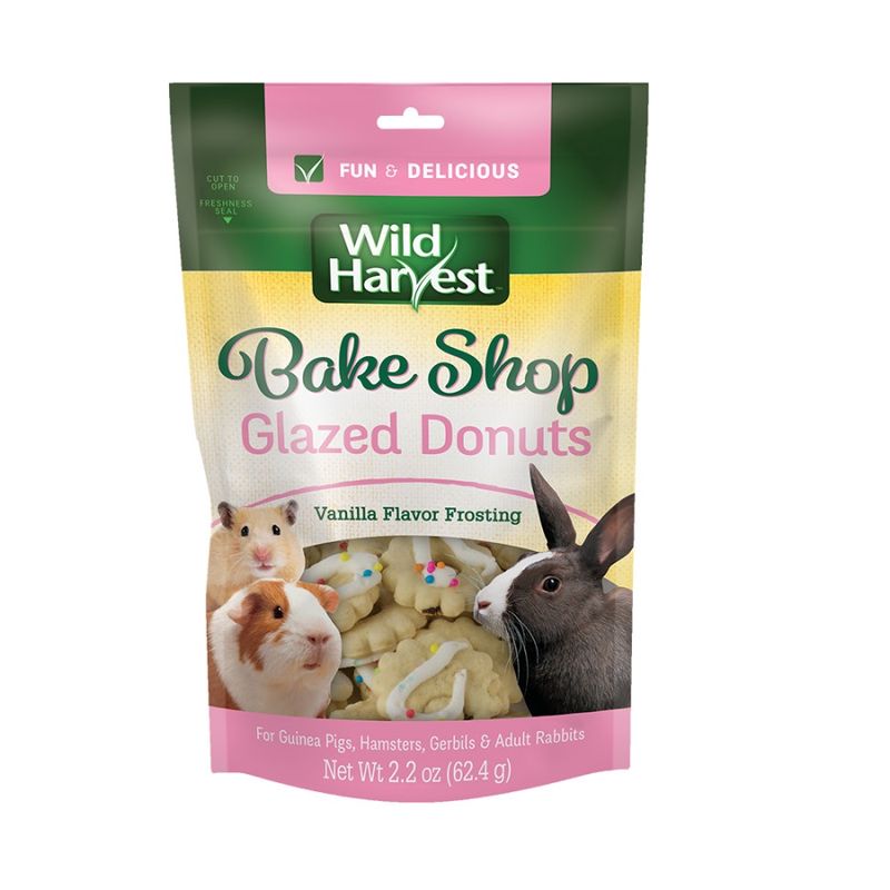 Wild Harvest Bake Shop Glazed Donuts Small Animal Treat Vanilla, 1ea/2.2 oz