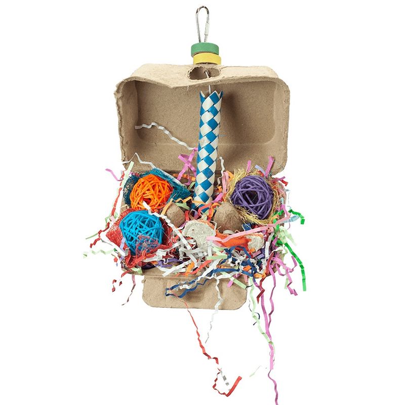 A &amp; E Cages Happy Beaks Egg-Stravaganza Bird Toy 1ea/One Size