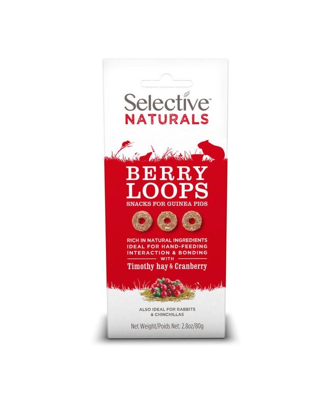 Science Selective Berry Loops Snacks for Guinea Pigs 4ea/2.8 oz