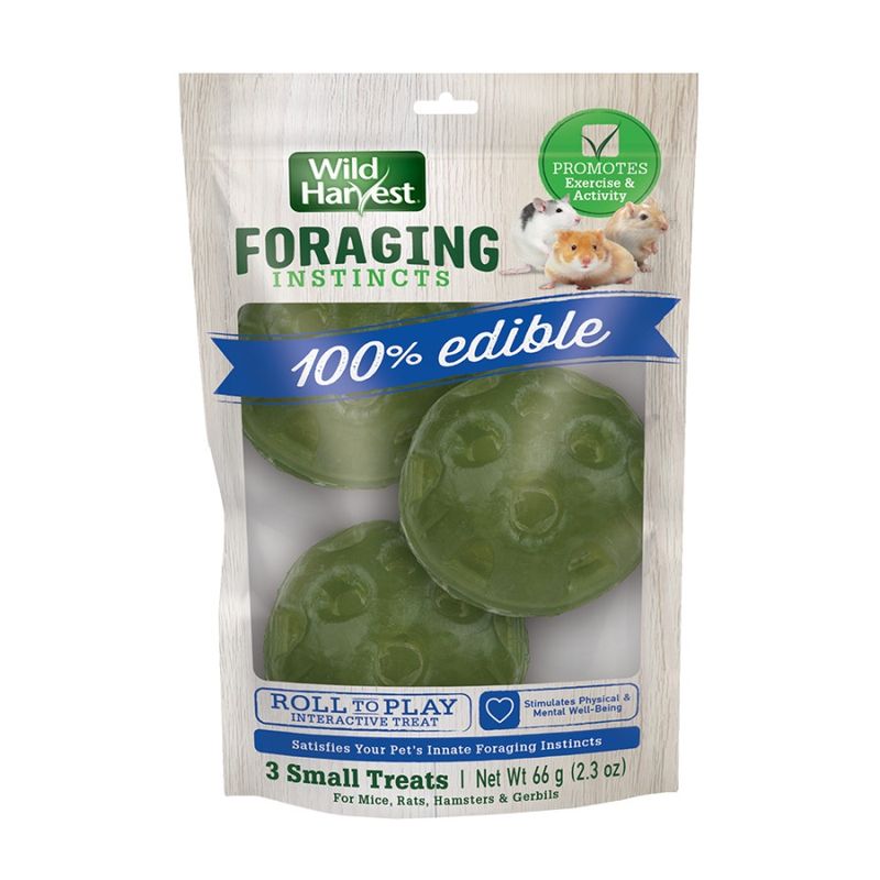 Wild Harvest Foraging Instincts Roll to Play Small Animal Treat 1ea/SM, 3 pk