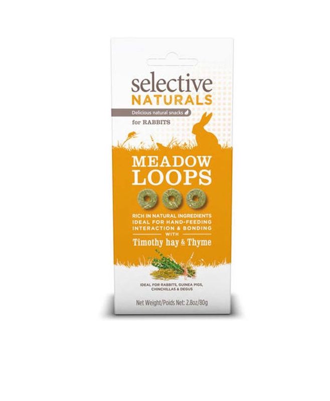 Science Selective Meadow Loops w/Timothy Hay &amp; Thyme Rabbit Treats 4ea/2.8 oz