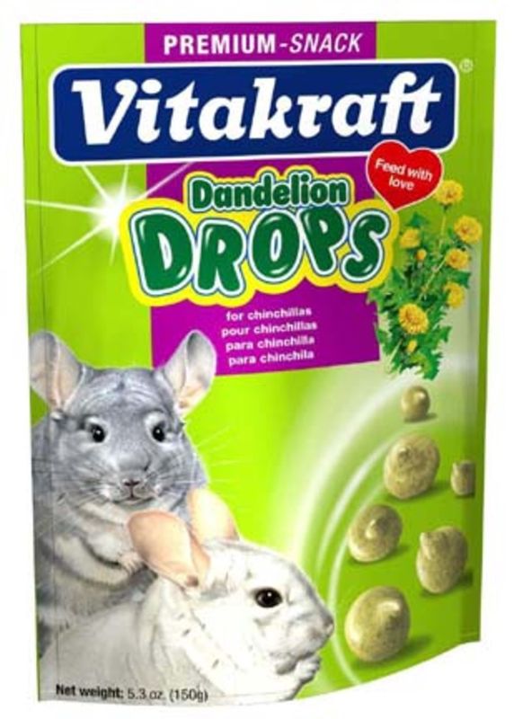 Vitakraft Drops w/Dandelion Treat for Chinchillas 1ea/5.3 oz