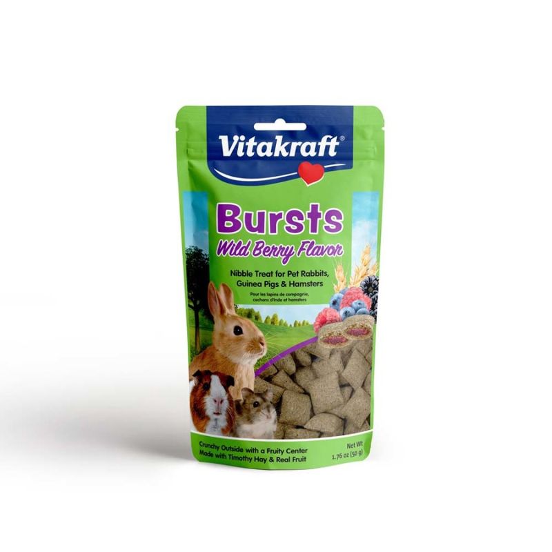 Vitakraft Bursts Wild Berry Flavor Treat for Small Animals 1ea/1.76 oz