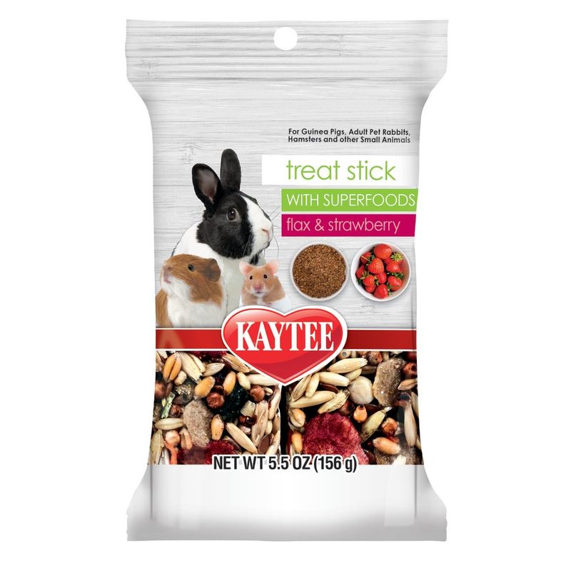 Kaytee Superfood Treat Stick Flax &amp; Strawberry, 1ea/5.5 oz