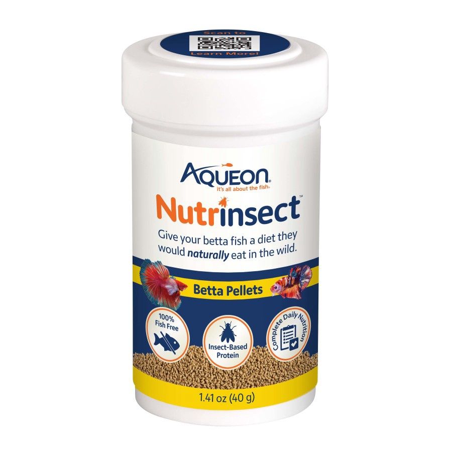 Aqueon Nutrinsect Fish-Free Fish Food Betta Pellets