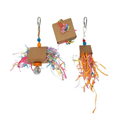 A &amp; E Cages Happy Beaks Crinkle Huts Bird Toy