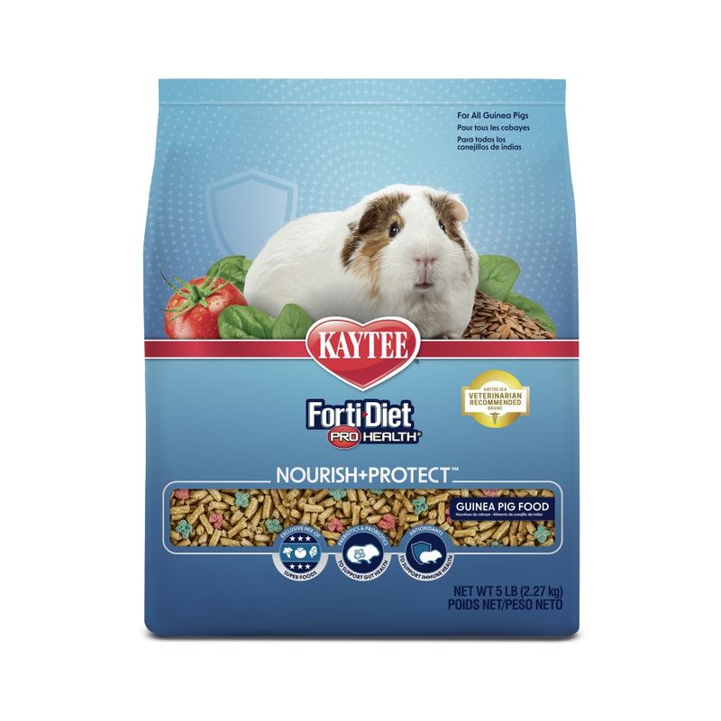 Kaytee Forti-Diet Pro Health Nourish+Protect Guinea Pig Food Timothy Hay, 1ea/5 lb