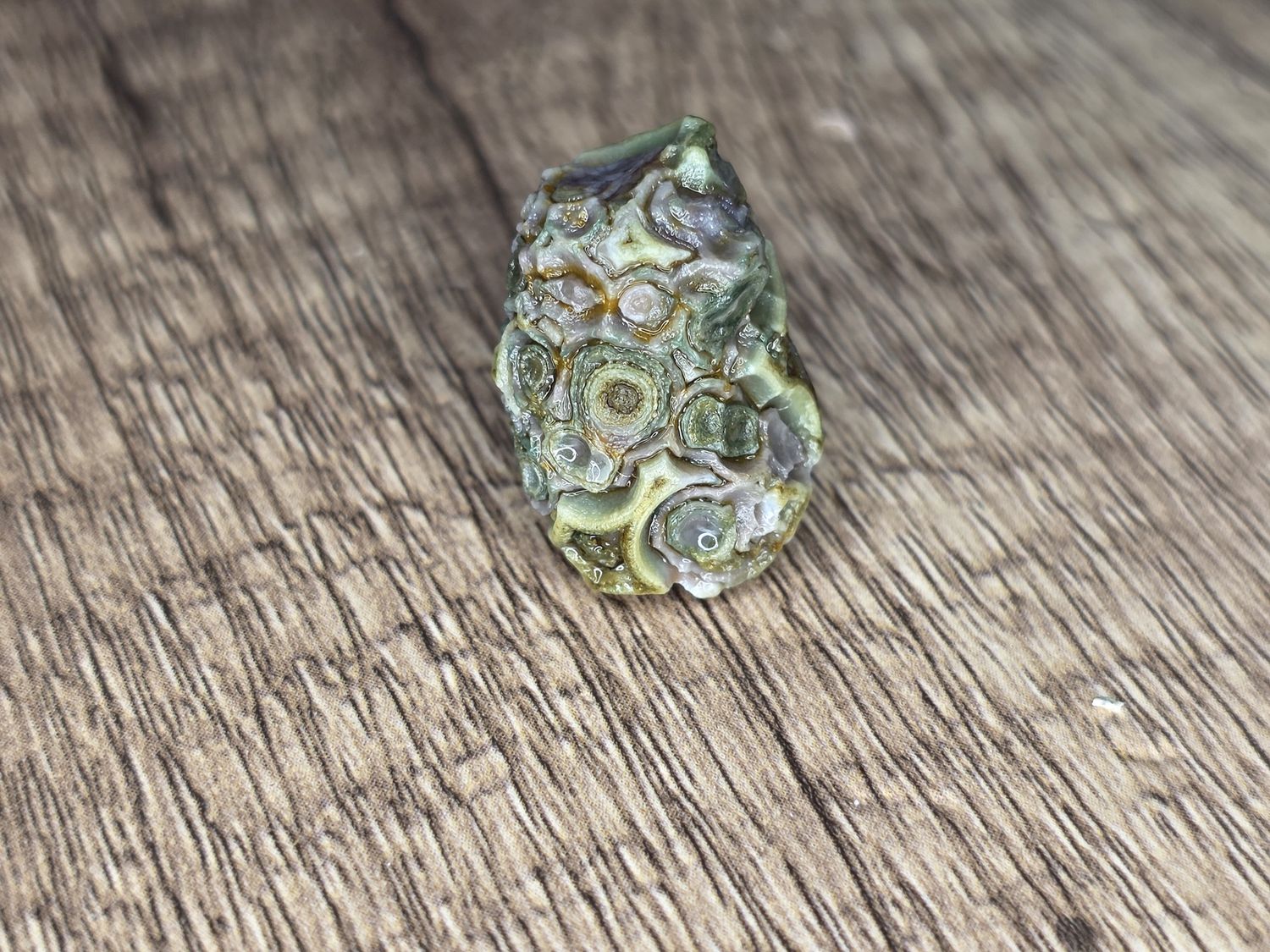Light Green &amp; Purple Gobi Eye Agate