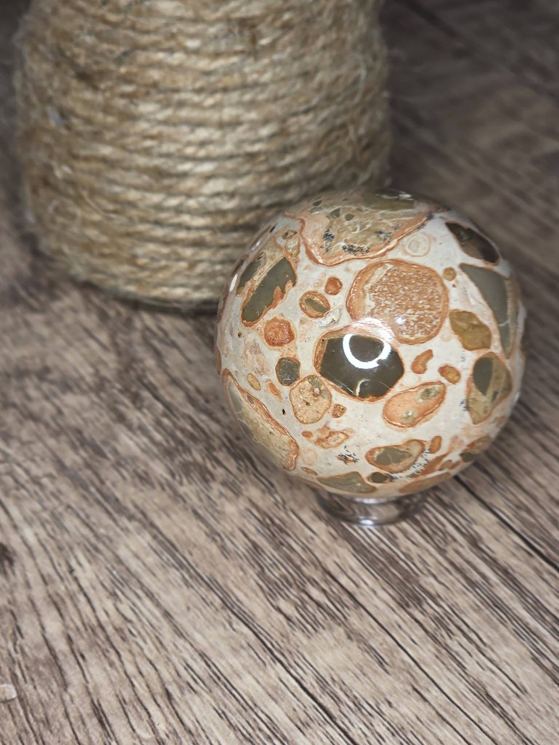 Leopardite Jasper sphere