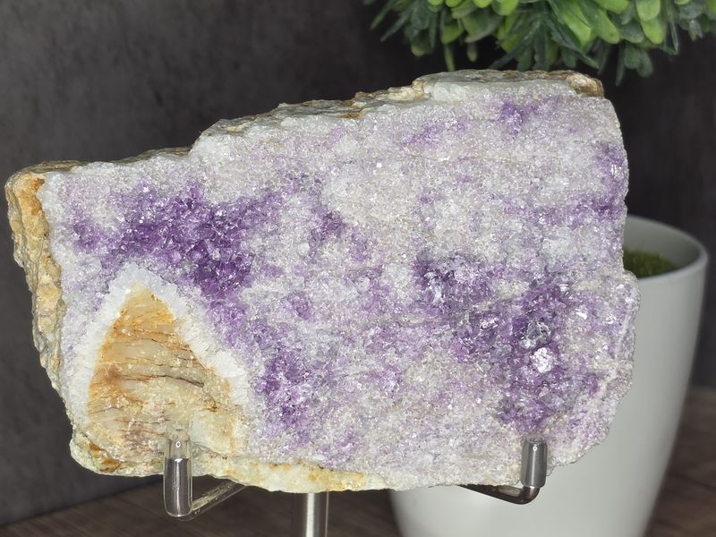 Druzy Quartz w/Purple Fluorite #1