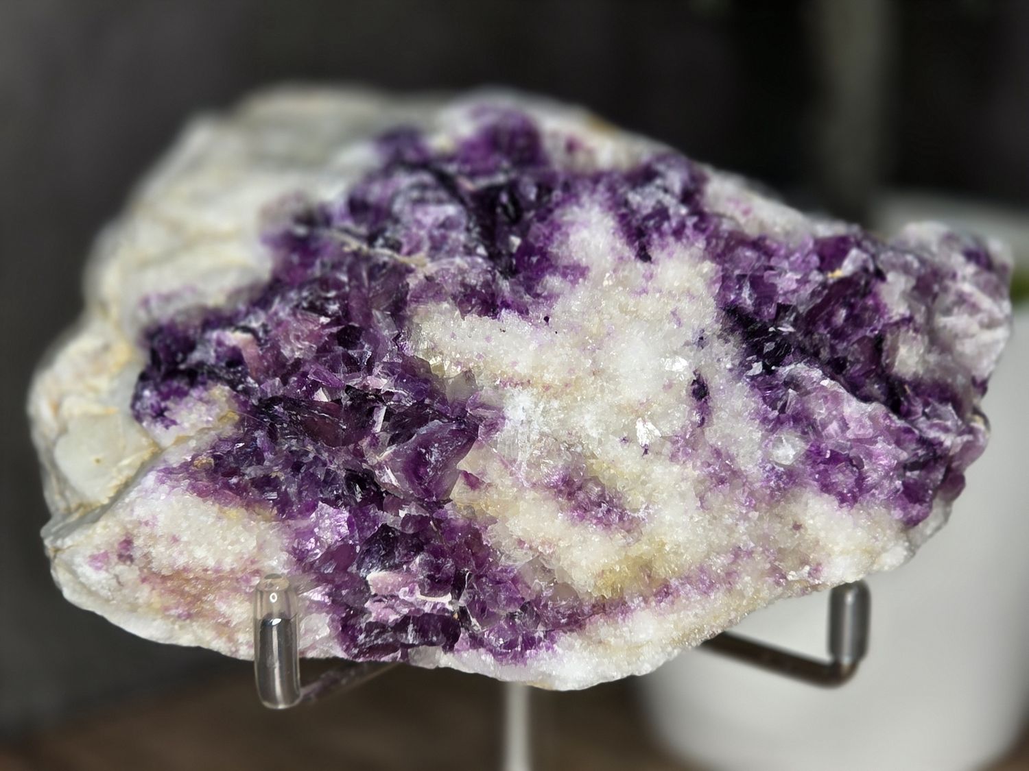 Druzy Quartz w/Purple Fluorite #2