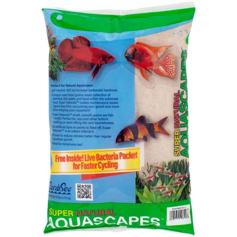 CaribSea Super Natural Aquascapes Aquarium Sand Moonlight, 4ea/10 lb