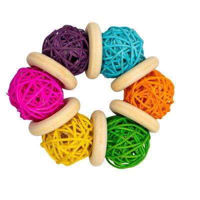 A &amp; E Cages Nibbles Bunny Bangle Small Animal Toy