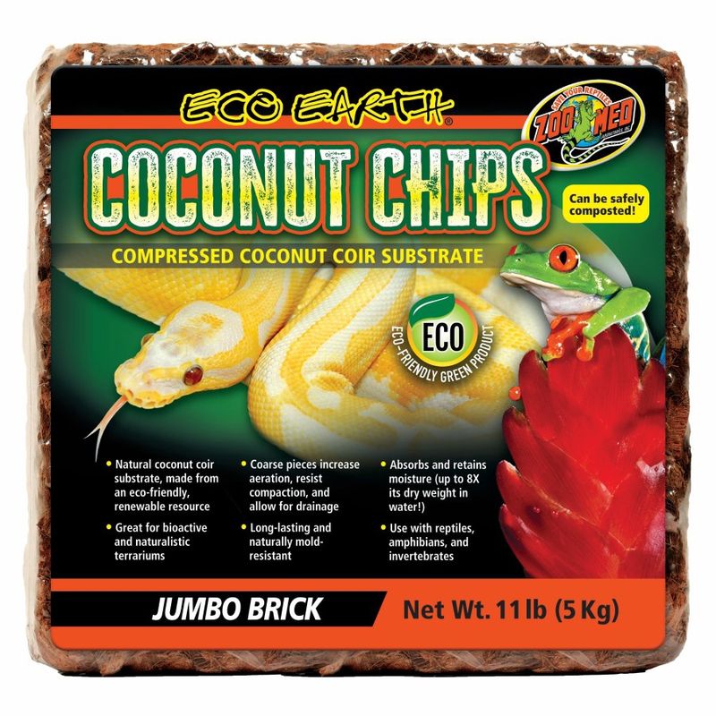 Zoo Med Eco Earth Coconut Chips Substrate 1ea/Jumbo Brick