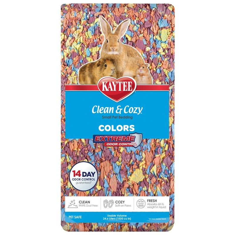 Kaytee Clean &amp; Cozy Colors Bedding Kaleidoscope, 1ea/24.6 l