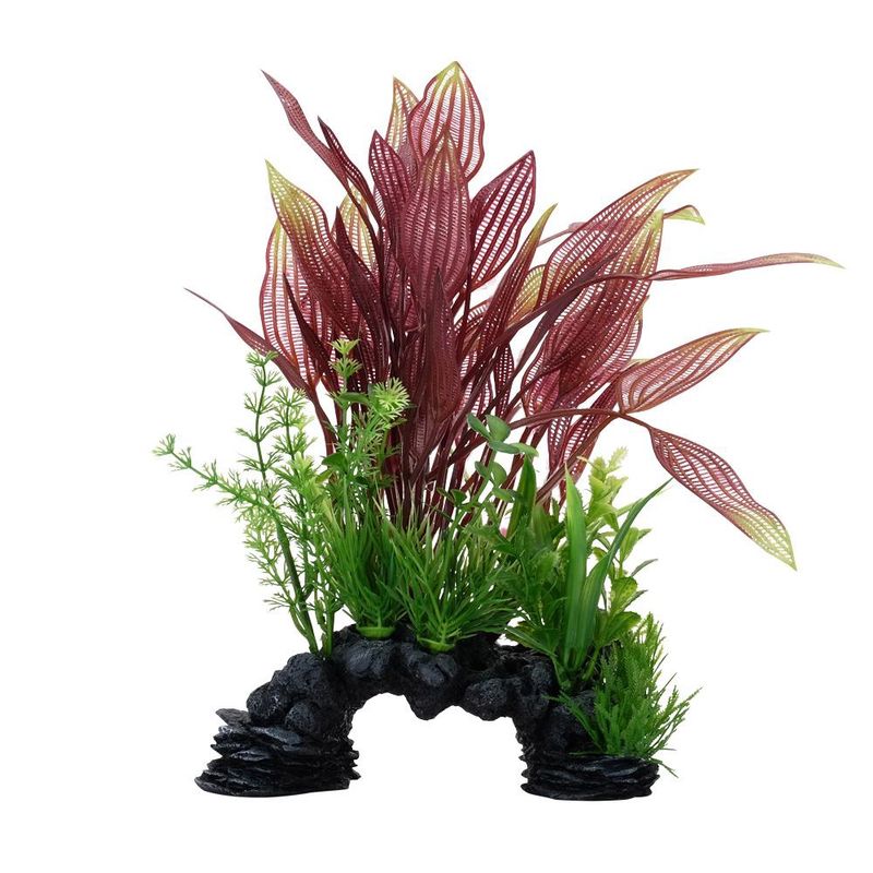 Fluval Red Sagittarius Mix Plant / Decor 10"