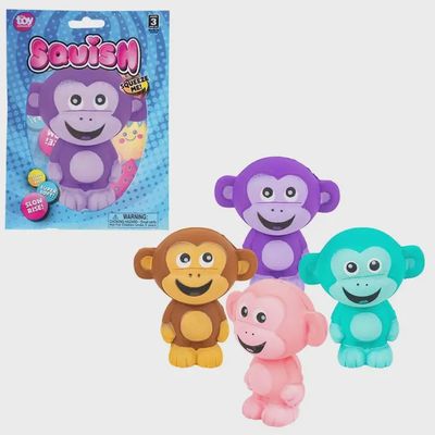 Squish Monkey 4" Llb Squishy Toys