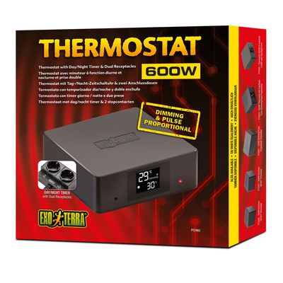 Exo Terra Thermostat 600 watt with Day/Night Timer Dual Receptacles