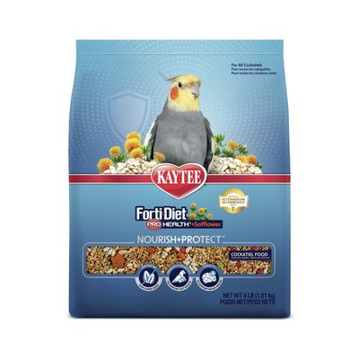 Kaytee Forti-Diet Pro Health + Safflower Nourish+Protect Cockatiel Food 1ea/4 lb