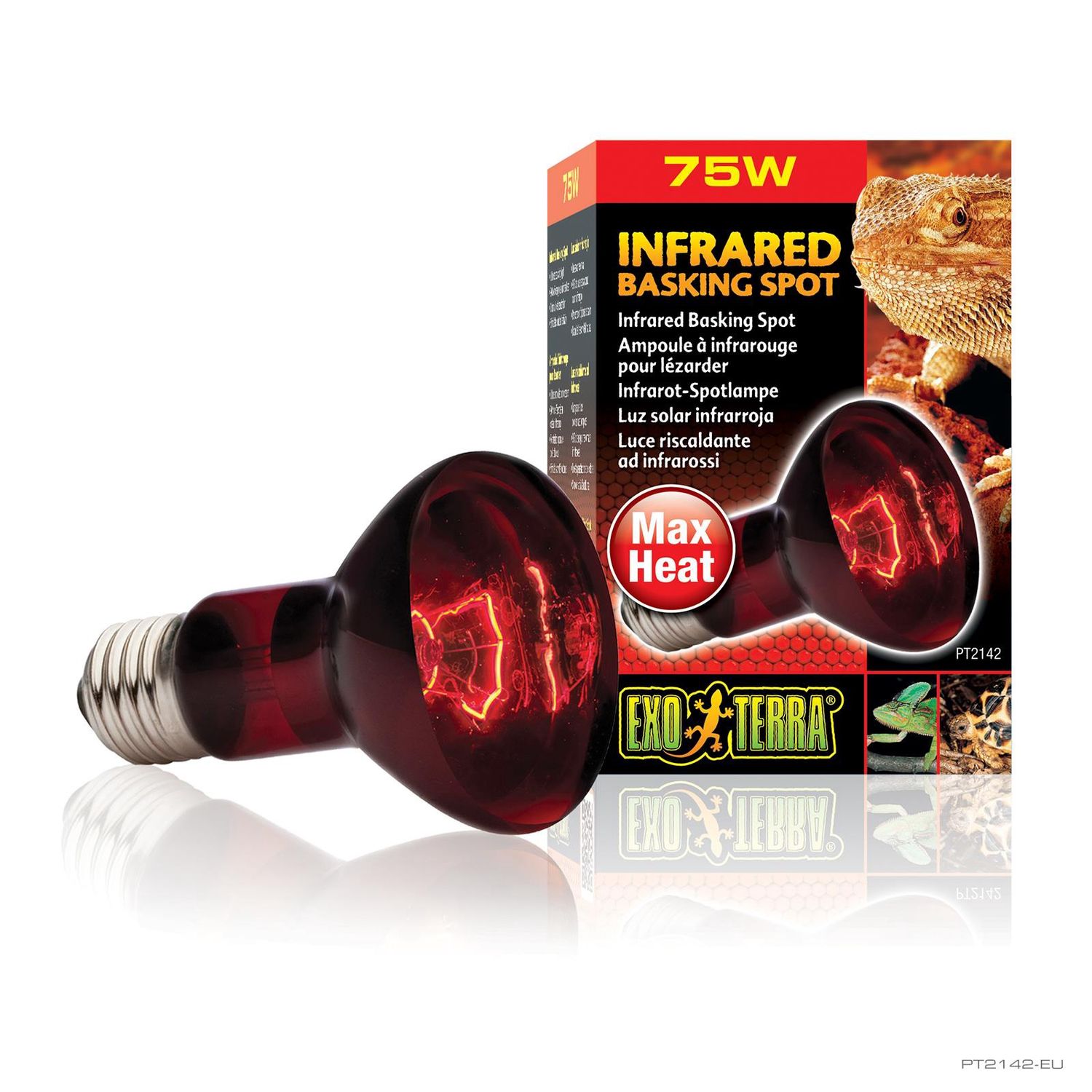 Exo Terra Infrared Basking Spot Lamp 75 watt