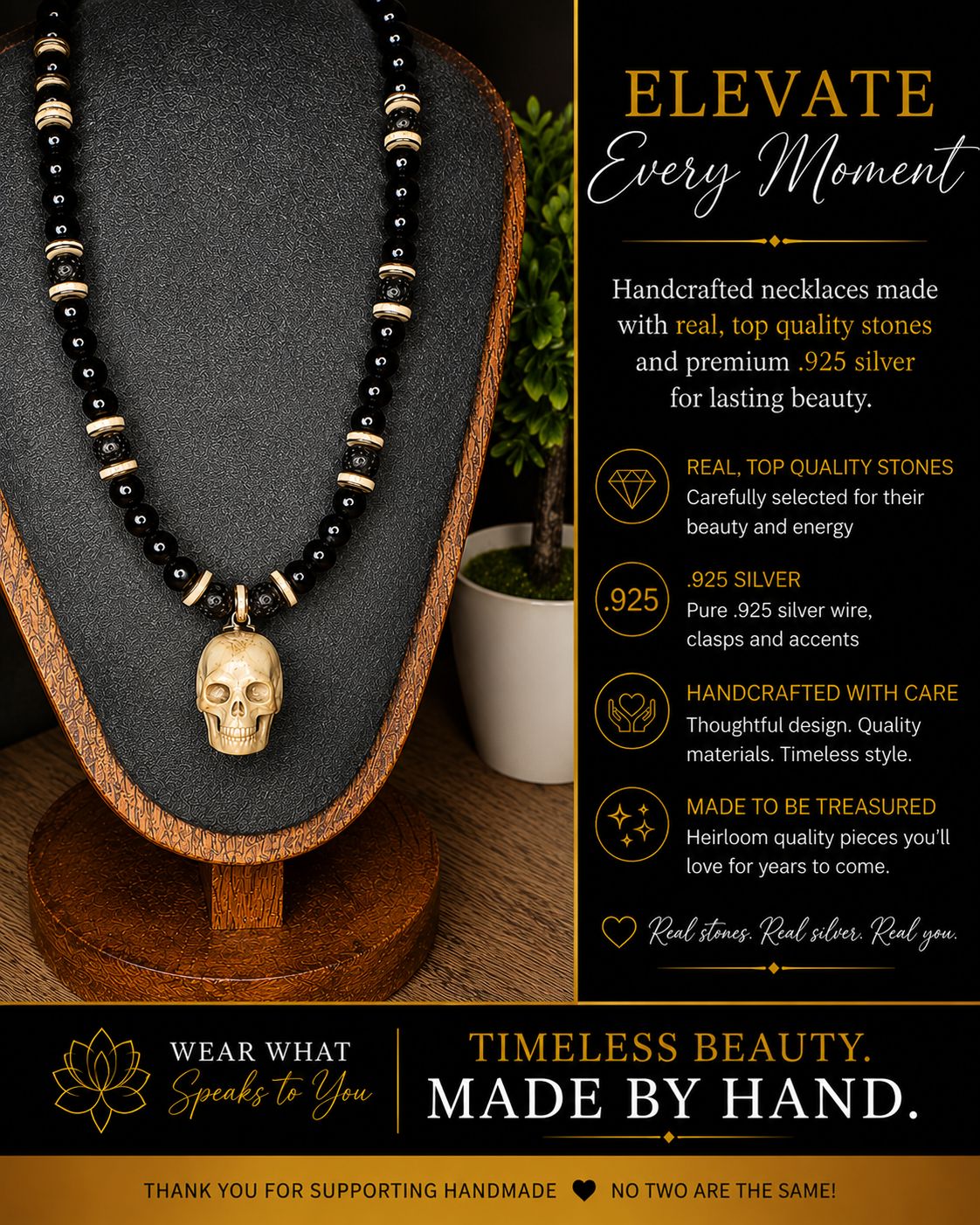 Skull &amp; Bone, Necklace