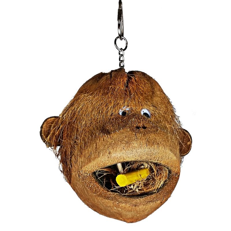 A &amp; E Cages Happy Beaks Coco Monkey Bird Toy 1ea/One Size