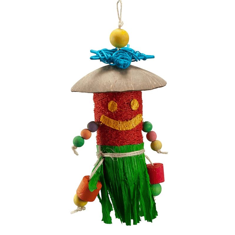 A &amp; E Cages Nibbles Tiki Man Small Animal Toy