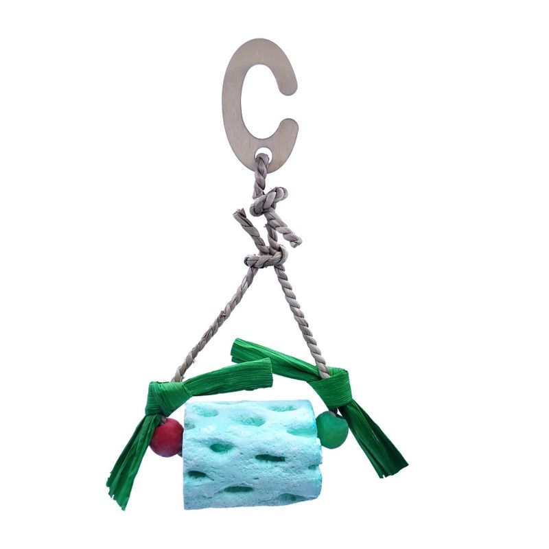 A &amp; E Cages Nibbles Calcium Roller Hanging Small Animal Chew Toy
