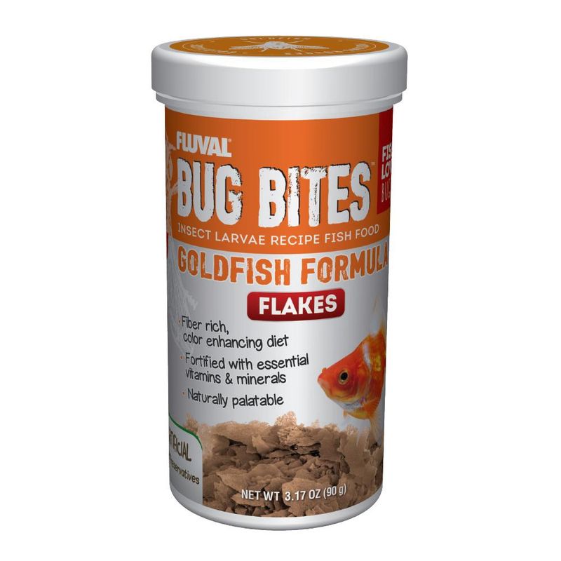 Fluval Bug Bites Goldfish Flakes 3.17 oz