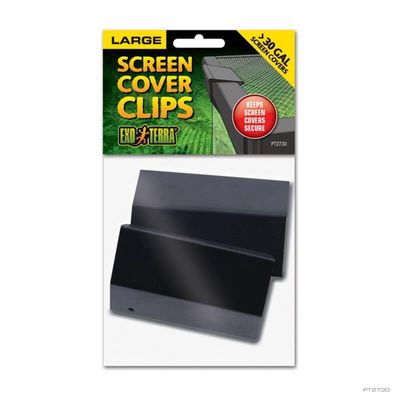 Exo Terra Screen Cover Clips Lg > 30 gal