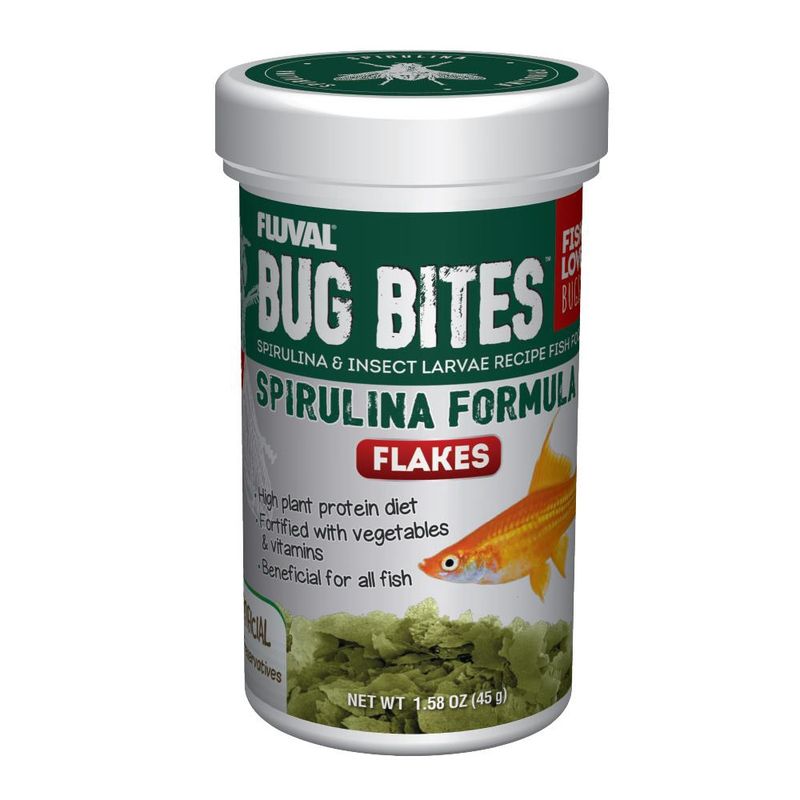 Fluval Bug Bites Spirulina Flakes 1.59 oz