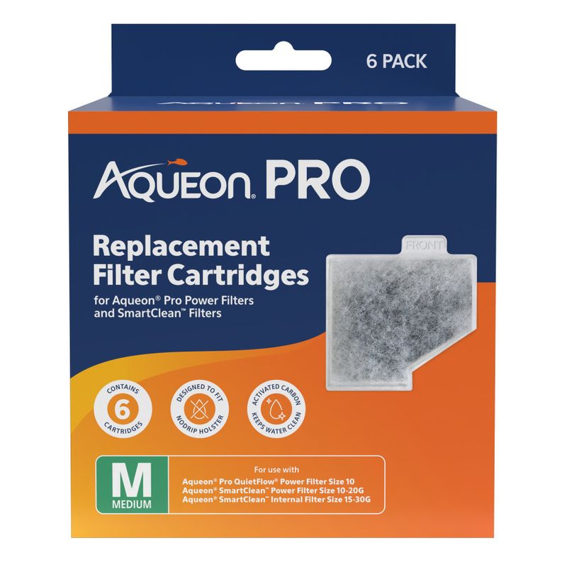 Aqueon Pro Replacement Filter Cartridges 1ea/MD, 6 pk