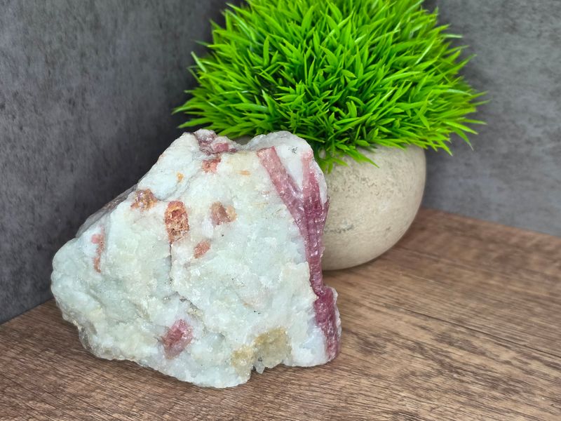 Huge, Pink Tourmaline in matrix.