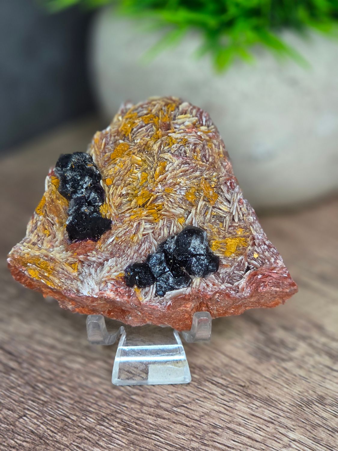 Deep Purple Fluorite on Barite