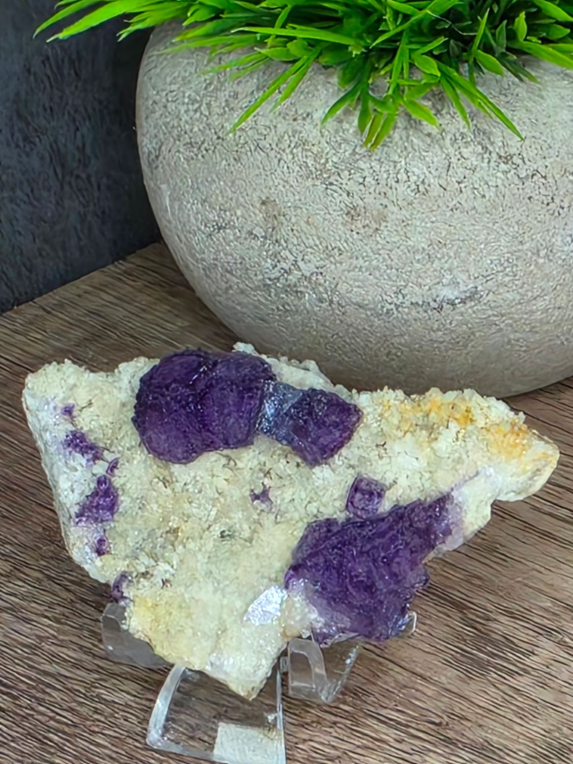 Amazing, Purple Fluorite on matrix.  Double sided!