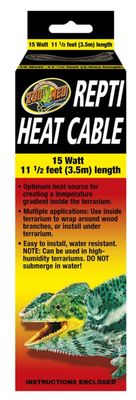 Zoo Med Repti Heat Cable 1ea/11.5 ft, 15 W