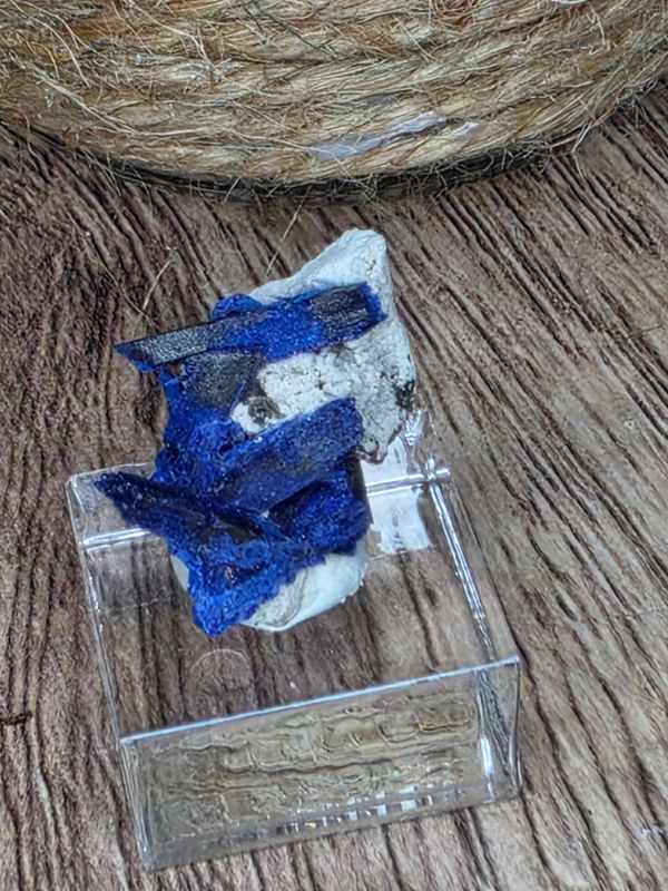 Mini "gem" Azurite w/stand!  From Morocco!