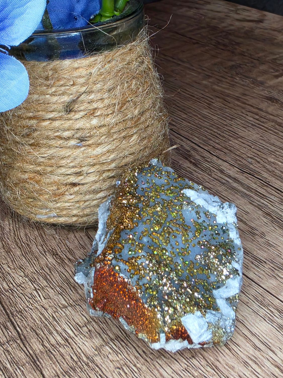 AMAZING, Pyrite on Chalcedony.  Double sided!