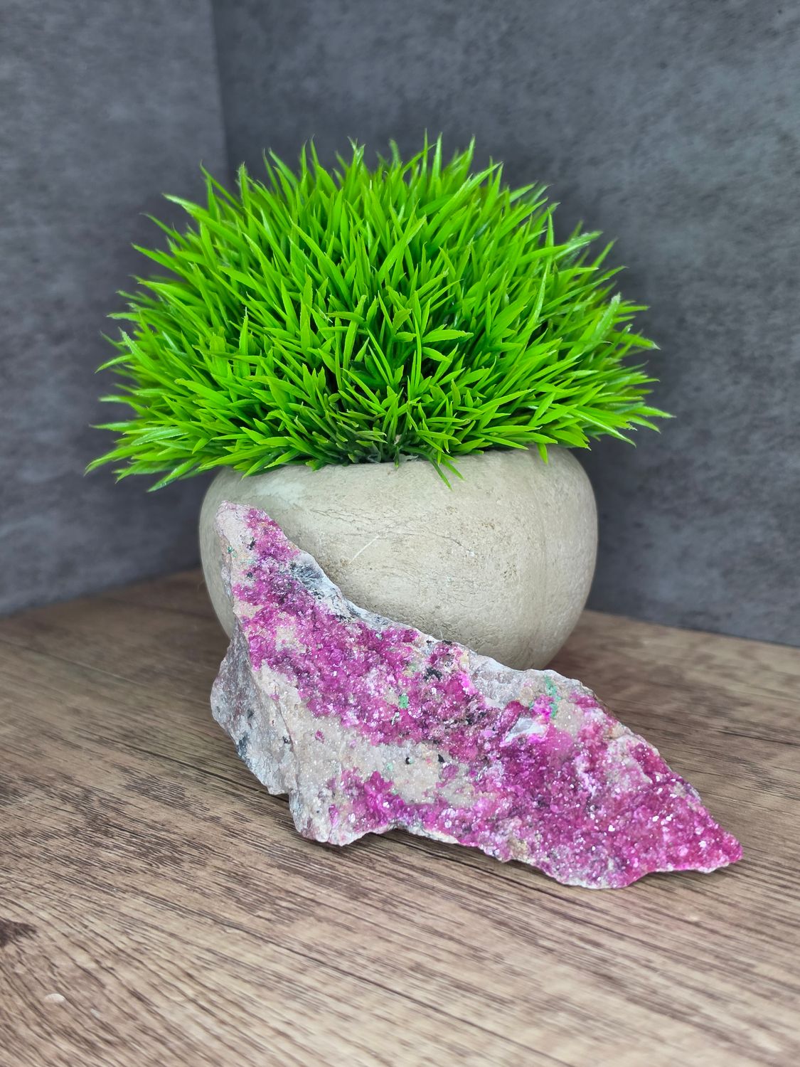 Large Cobalt Calcite w/Quartz!