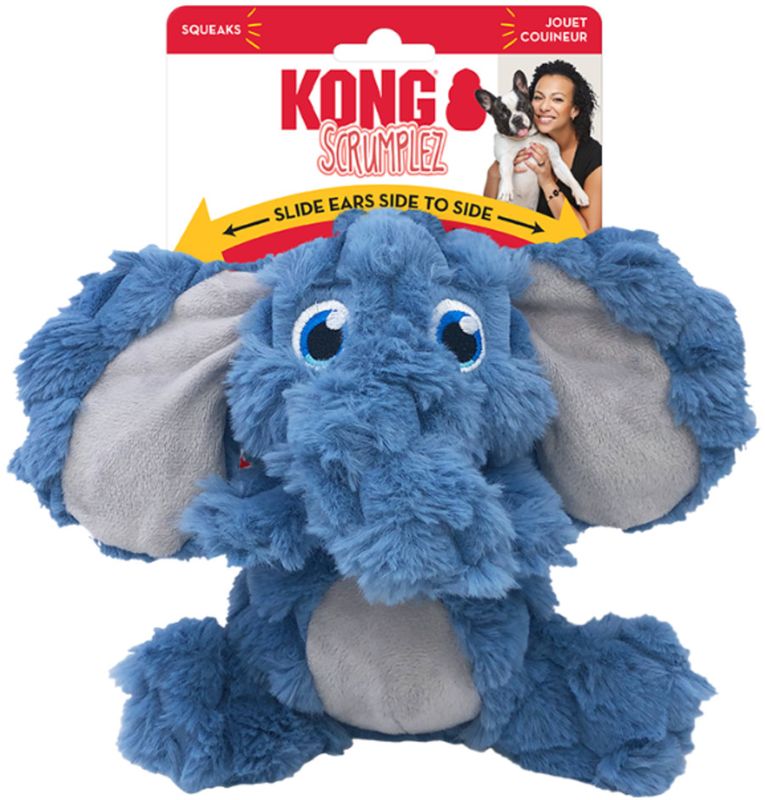 KONG Scrumplez Dog Toy Elephant, 1ea/MD